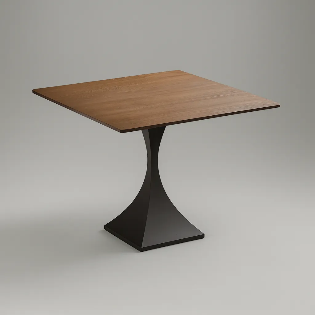 Art Deco Wooden Dining Table For Dining Room - Image 4