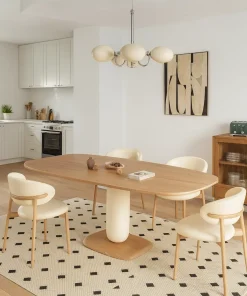 Contemporary Wooden Dining Table For Kitchen