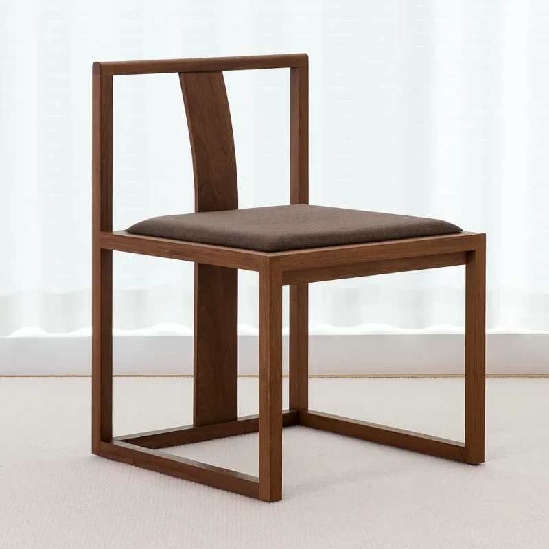 Dining Chair With Upholstered Cushion Seat For Kitchen And Dining Room