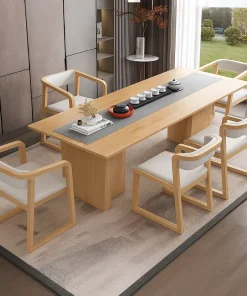 Alternative view of Modern Wooden Dining Chair With Upholstered Seat For Kitchen And Dining Room