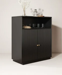Alternative view of Modern Wooden Sideboard With Doors And Shelf