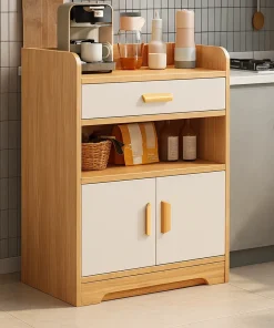 Alternative view of Modern Wooden Sideboard With Drawer And Cabinet For Kitchen