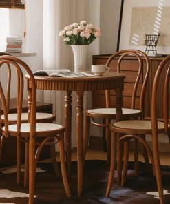 Alternative view of Rustic Wooden Dining Chair For Kitchen And Dining Room