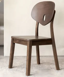 Alternative view of Modern Solid Wood Dining Chair For Dining Room