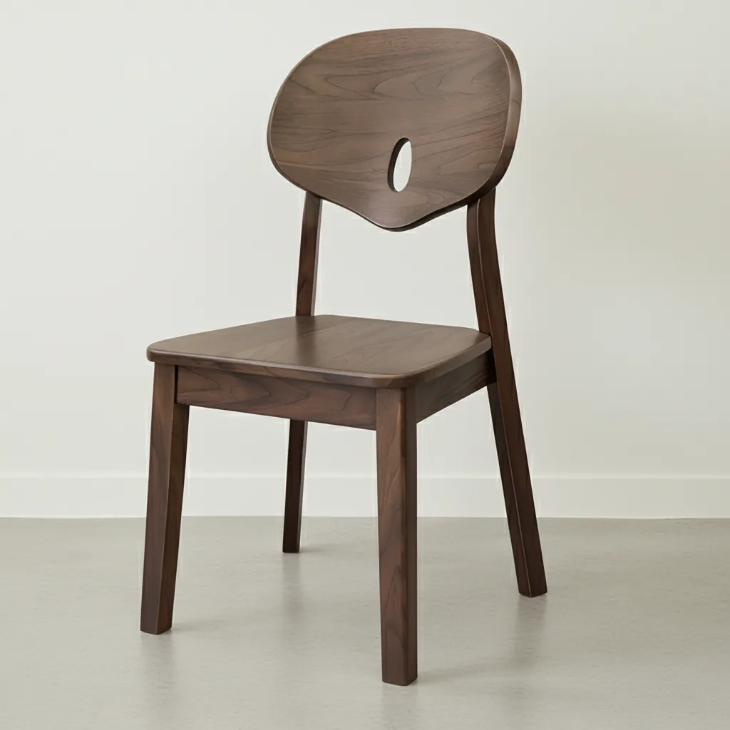 Modern Solid Wood Dining Chair For Dining Room - Image 4