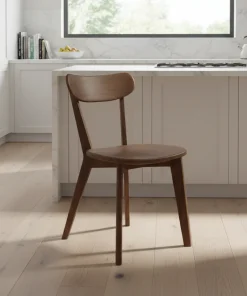Scandinavian Solid Wood Dining Chair For Dining Room