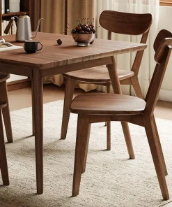 Alternative view of Scandinavian Solid Wood Dining Chair For Dining Room